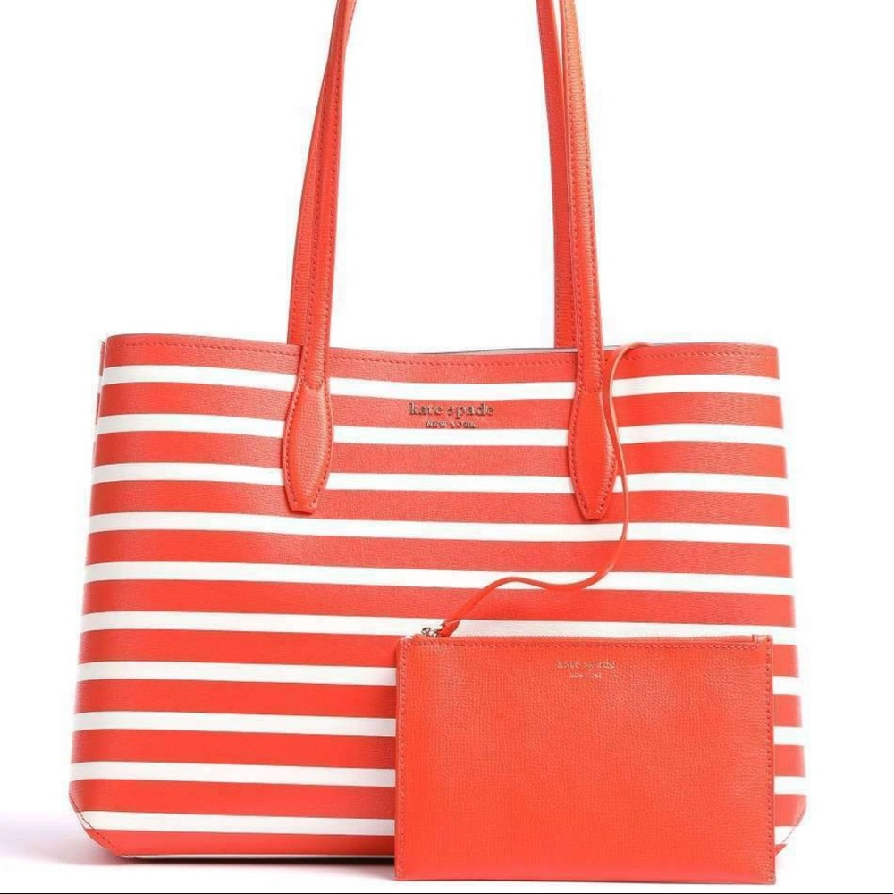 MAKE AN OFFER all day sailing stripe tote kate spade brand new condition